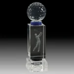 Trophée en cristal, sports divers, gravé 1063 – Image 2